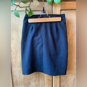 Navy blue mini skirt